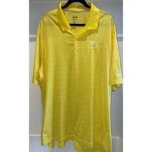 Adidas Men’s Golf Polo 2XL “Cabo Del Sol” yellow  and white stripe